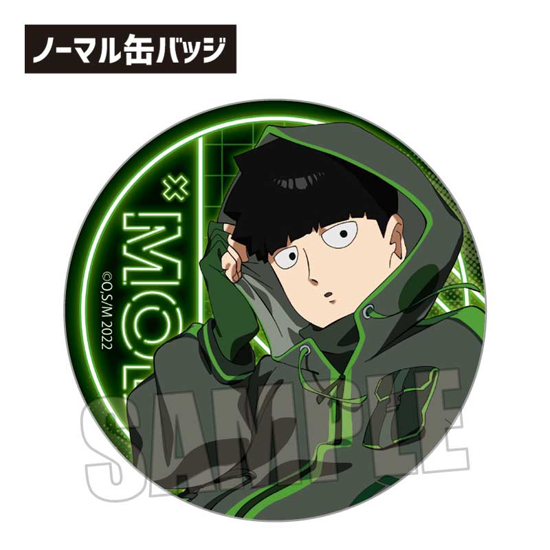 Mob Psycho 100 III Bell House Trading Can Badge Cyberpunk Ver.