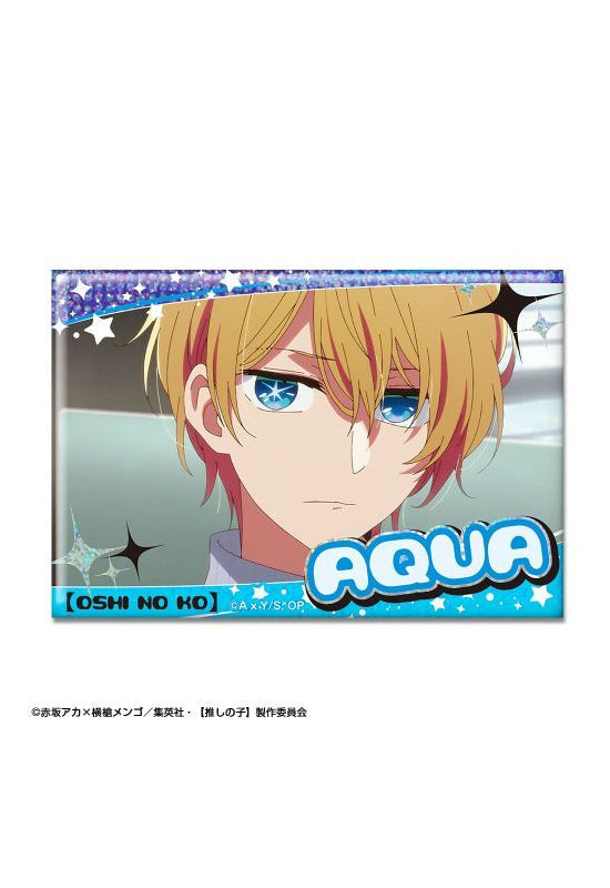 Oshi no Ko Licence Agent Hologram Can Badge Design 06 Aqua A
