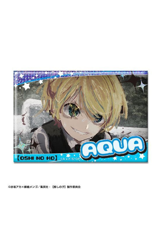 Oshi no Ko Licence Agent Hologram Can Badge Design 07 Aqua B