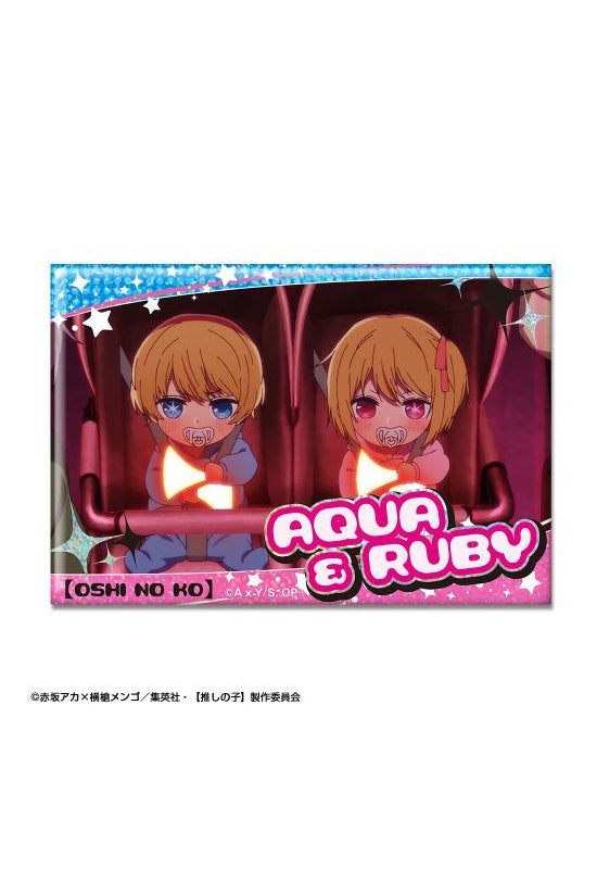 Oshi no Ko Licence Agent Hologram Can Badge Design 10 Aqua & Ruby