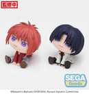 Rurouni Kenshin SEGA QyuruMe TV Anime Mini Figure Kenshin Himura ・ Aoshi Shinomori (EX)
