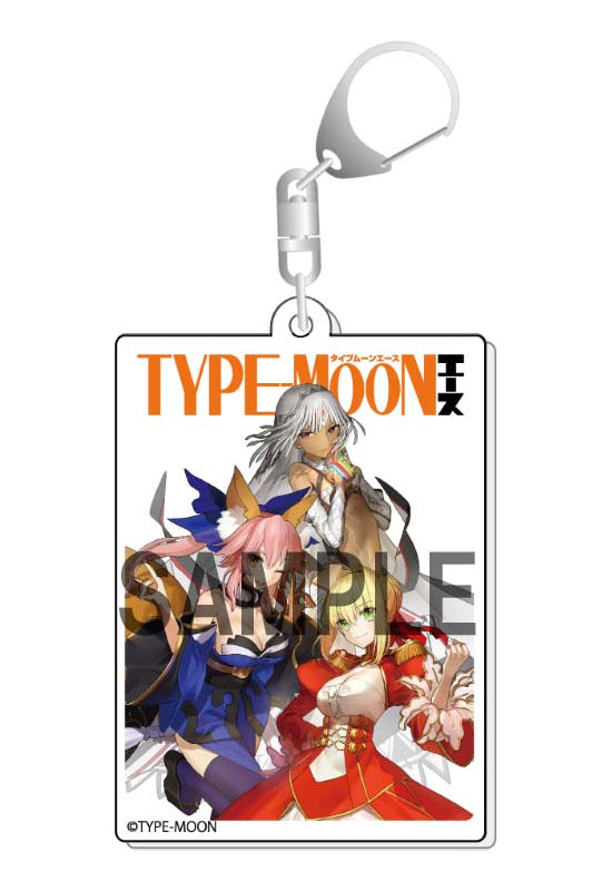 TYPE-MOON Ace KADOKAWA Cover Illustration Acrylic Key Chain Altera & Tamamo-no-Mae & Nero