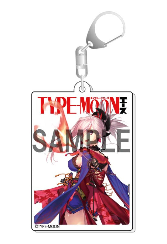 TYPE-MOON Ace KADOKAWA Cover Illustration Acrylic Key Chain Miyamoto Musashi