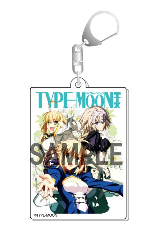 TYPE-MOON Ace KADOKAWA Cover Illustration Acrylic Key Chain Nero & Jeanne & Altria