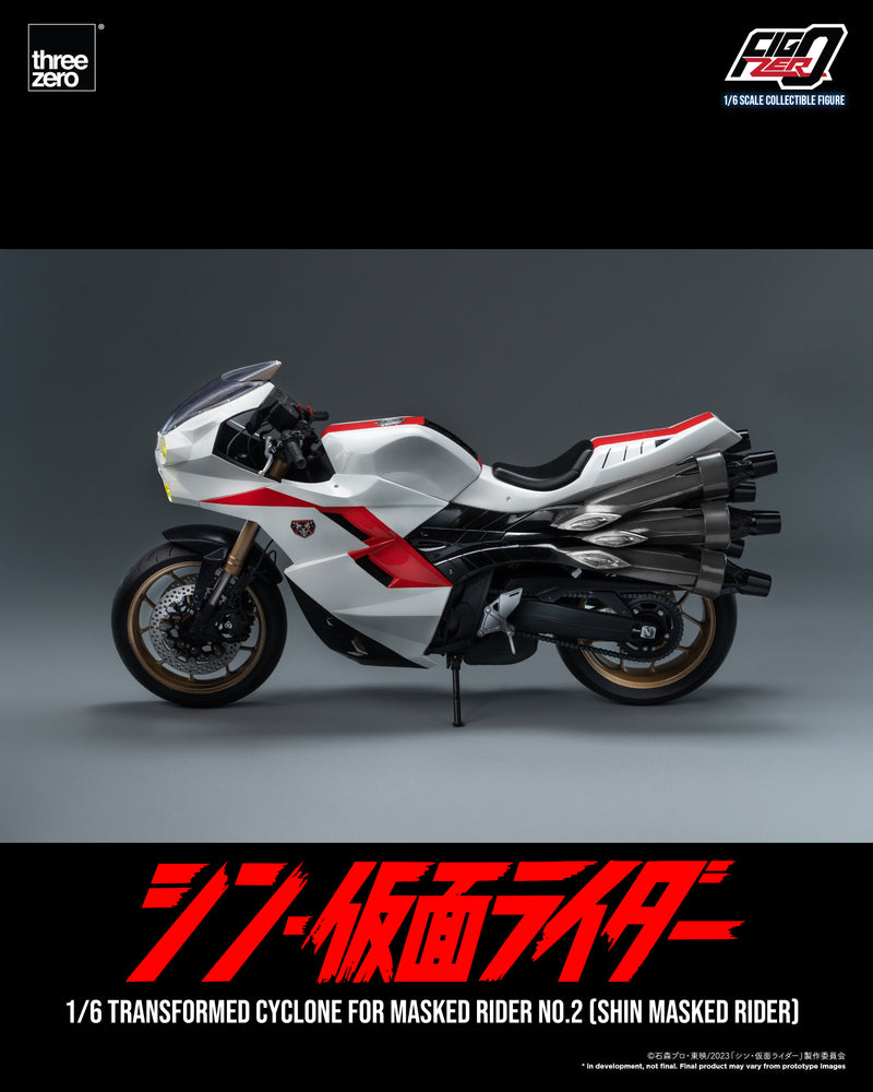 SHIN MASKED RIDER threezero 3A FigZero 1/6 Transformed Cyclone for Masked Rider No.2 (SHIN MASKED RIDER)