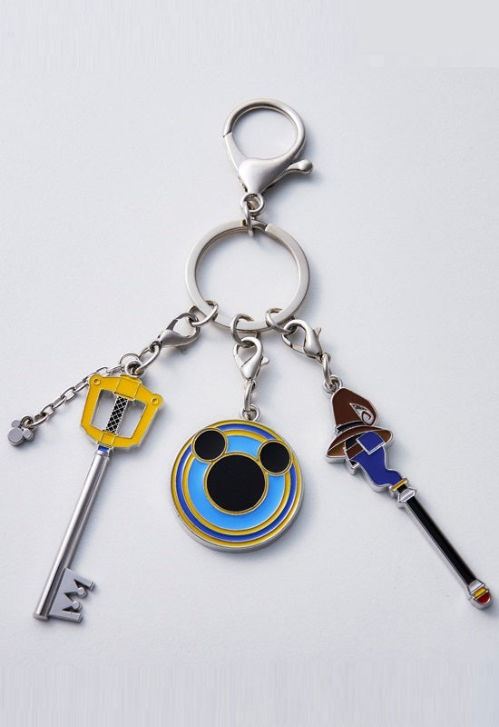 Kingdom Hearts Square Enix Metal Key Chain Kingdom Key / Mage's Staff / Knight's Shield