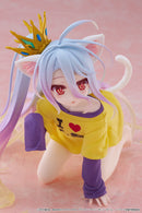 No Game No Life TAITO Desktop Cute Figure - Shiro (Cat Ear T-Shirt Ver.)