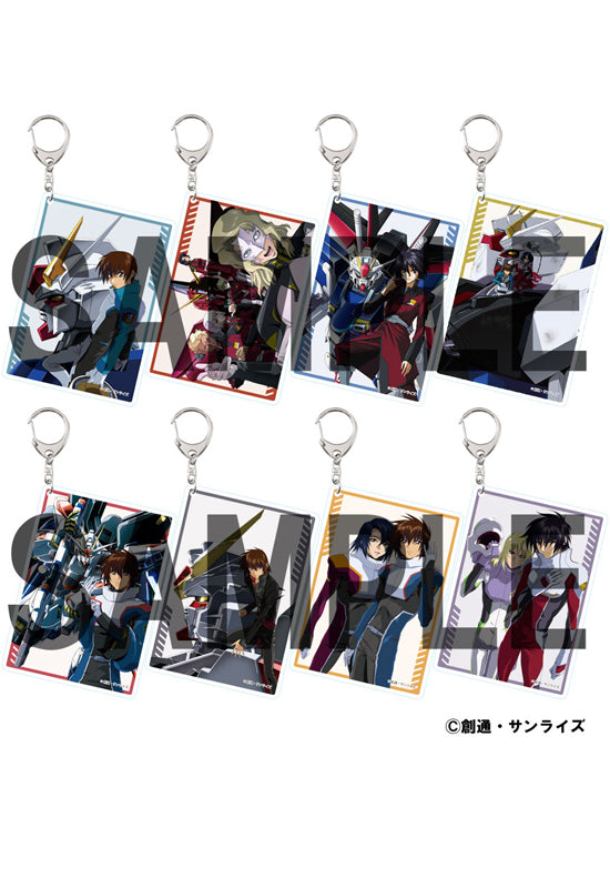 Gundam Mobile Suit SEED Destiny KADOKAWA Illustration Card Style Key Chain(1 Random)
