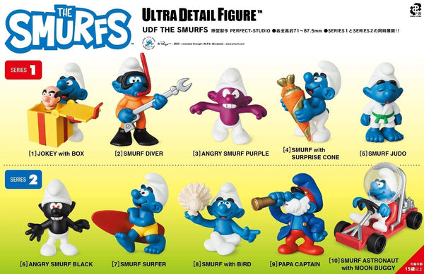 The Smurfs MEDICOM TOYS UDF Series 2 SMURF ASTRONAUT with MOON BUGGY [10]