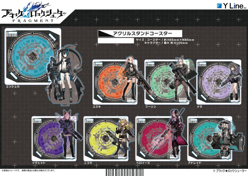 Black Rock Shooter FRAGMENT Y Line Acrylic Stand Coaster Yvette
