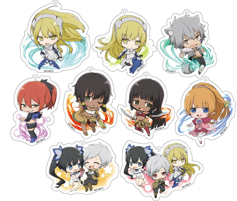 SWORD ORATORIAIs It Wrong to Try to Pick Up Girls in a Dungeon? On the Side Genco Sparkling Acrylic Collection (Set of 9 Characters)