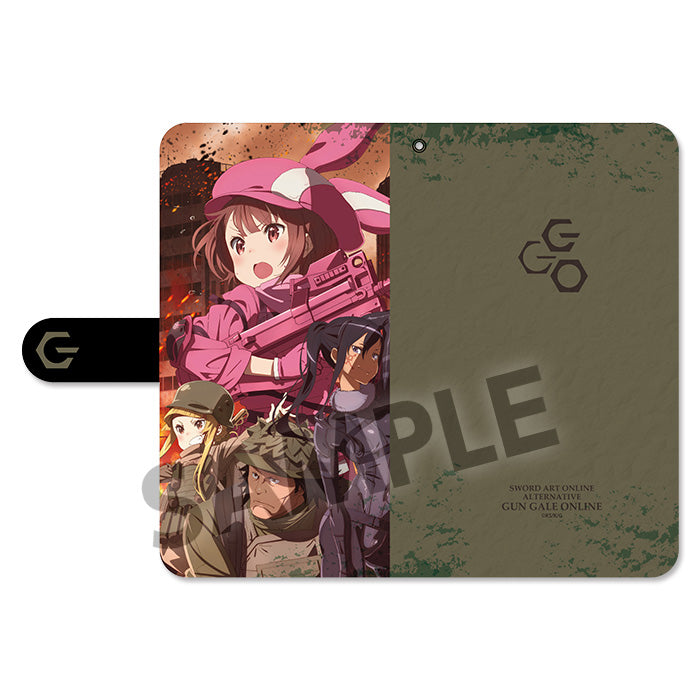 Sword Art Online Alternative Gun Gale Online HOBBY STOCK Cell Phone Wallet Case Key Visual (Size:M)