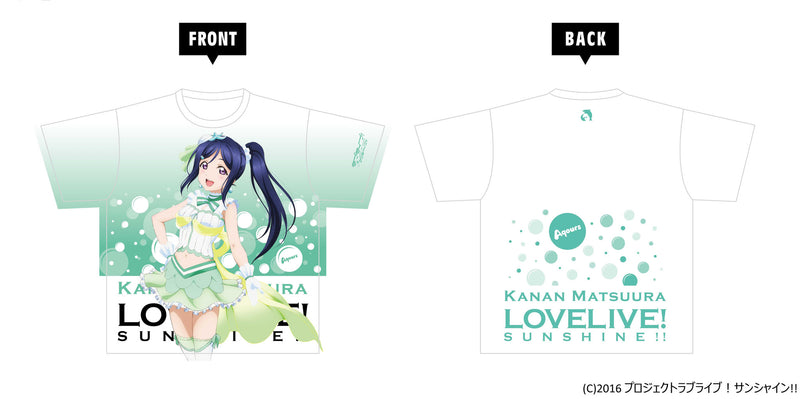 Love Live! Sunshine!! KADOKAWA Full Graphic T-shirt MATSUURA KANAN