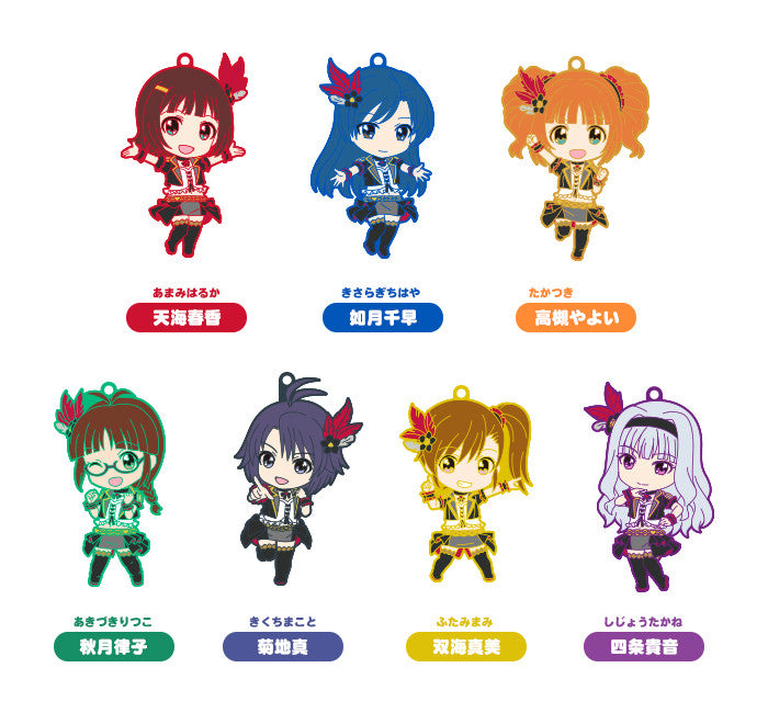 THE IDOLM@STER GOOD SMILE COMPANY Nendoroid Plus Collectible Rubber Straps: 765PRO ALLSTARS Revolution Night A (Set of 7 Characters)