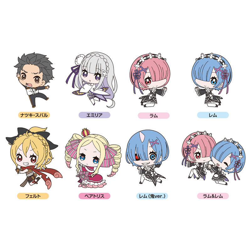 Re:Zero -Starting Life in Another World- Bushiroad Creative Rubber Mascot with Suction Cup (1 RANDOM BLIND BOX)