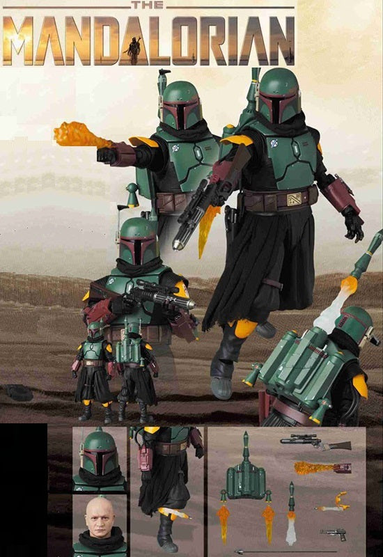 Star Wars: The Mandalorian Medicom Toy MAFEX Boba Fett™ (Recovered Arm
