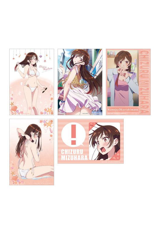 Rent-A-Girlfriend KADOKAWA Swimsuit and Girlfriend Illustration Cards (Set of 5) Chizuru Mizuhara B