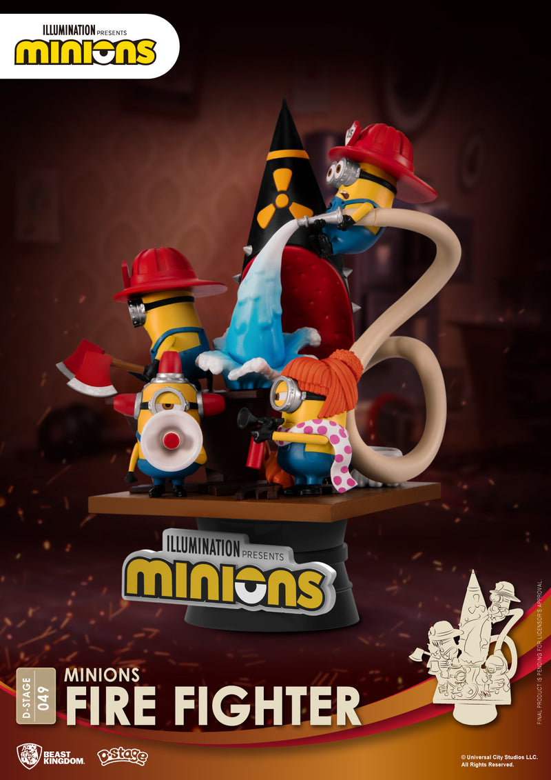 Despicable Me BEAST KINGDOM MINIONS FIRE FIGHTER DS-049