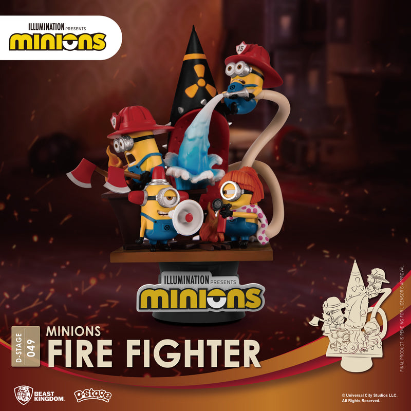 Despicable Me BEAST KINGDOM MINIONS FIRE FIGHTER DS-049