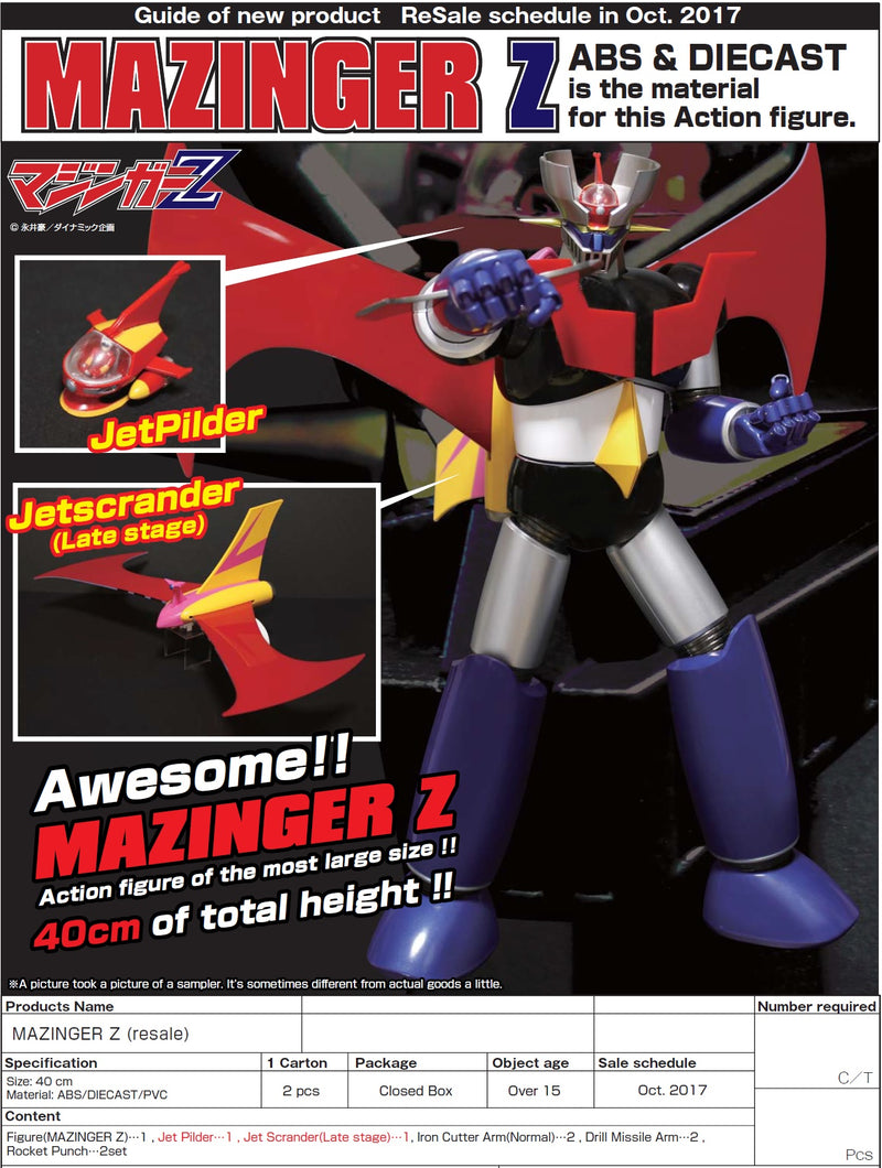 MAZINGER Z Evolution Toy MAZINGER Z