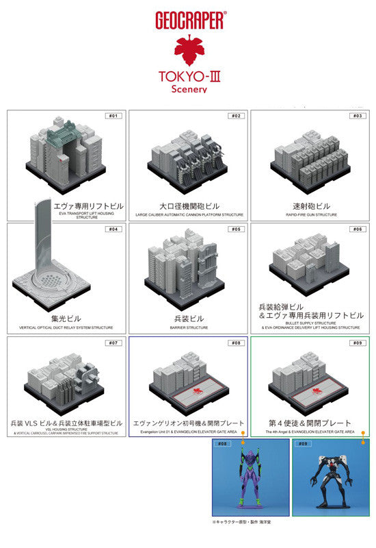 Japan Desk-top Development Inc. GEOCRAPER TOKYO3 Scenery EVANGELION (Box Set of 10 Pieces)