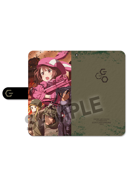Sword Art Online Alternative Gun Gale Online HOBBY STOCK Cell Phone Wallet Case Key Visual (Size:M)