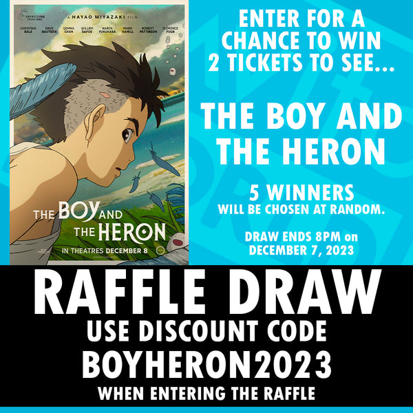 ENTER FOR A CHNCE TO WIN 2 TICKETS TO SEE "THE BOY AND THE HERON"