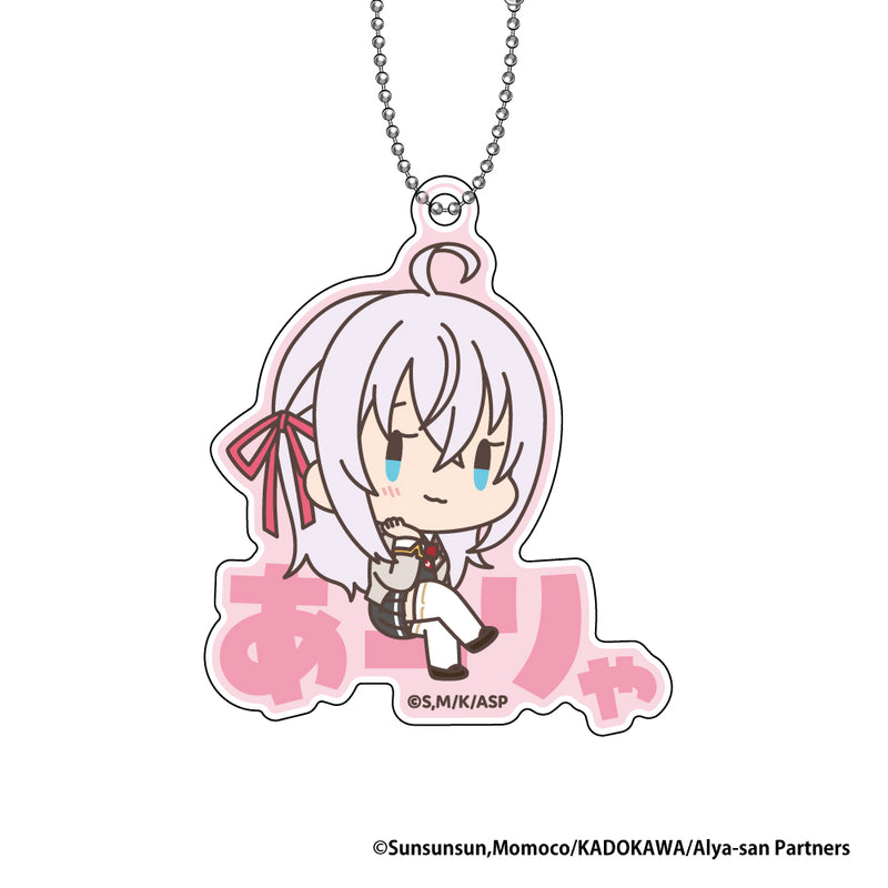 Alya Sometimes Hides Her Feelings in Russian XEBEC Onamae Pitanko Acrylic Key Chain
