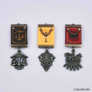 Final Fantasy XIV Square Enix Eorzea Three Continents Medal Style Brooch Set