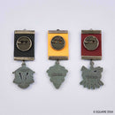 Final Fantasy XIV Square Enix Eorzea Three Continents Medal Style Brooch Set