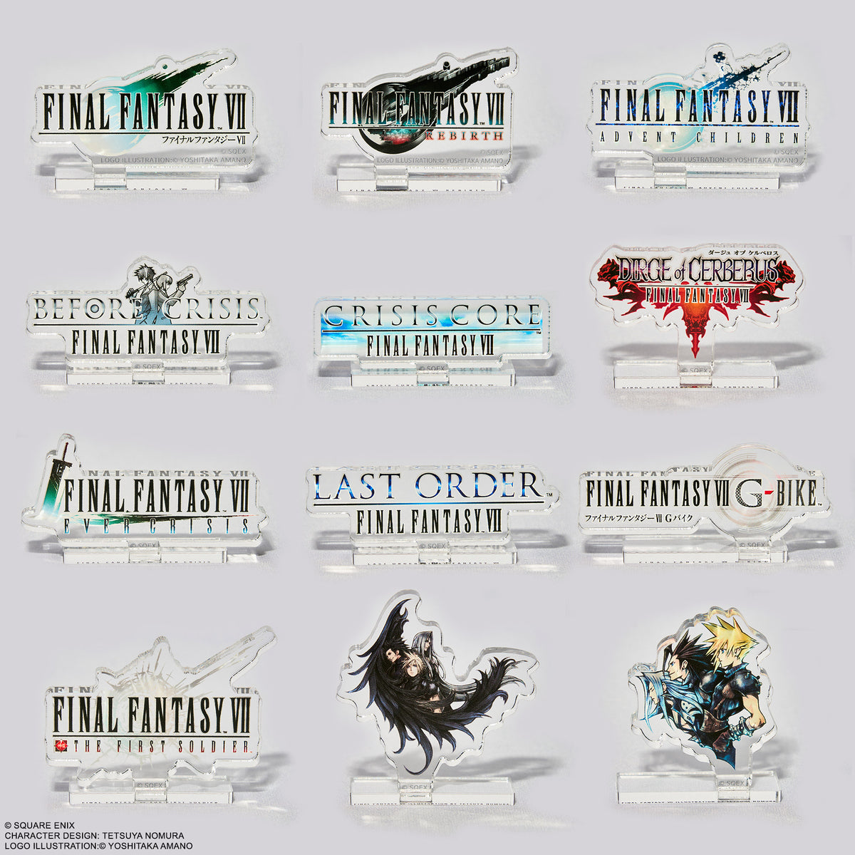 FINAL FANTASY VII ロゴディスプレイ スクウェア・エニックス Final Fantasy VII Square Enix Series Logo Acrylic Stand Collection (1