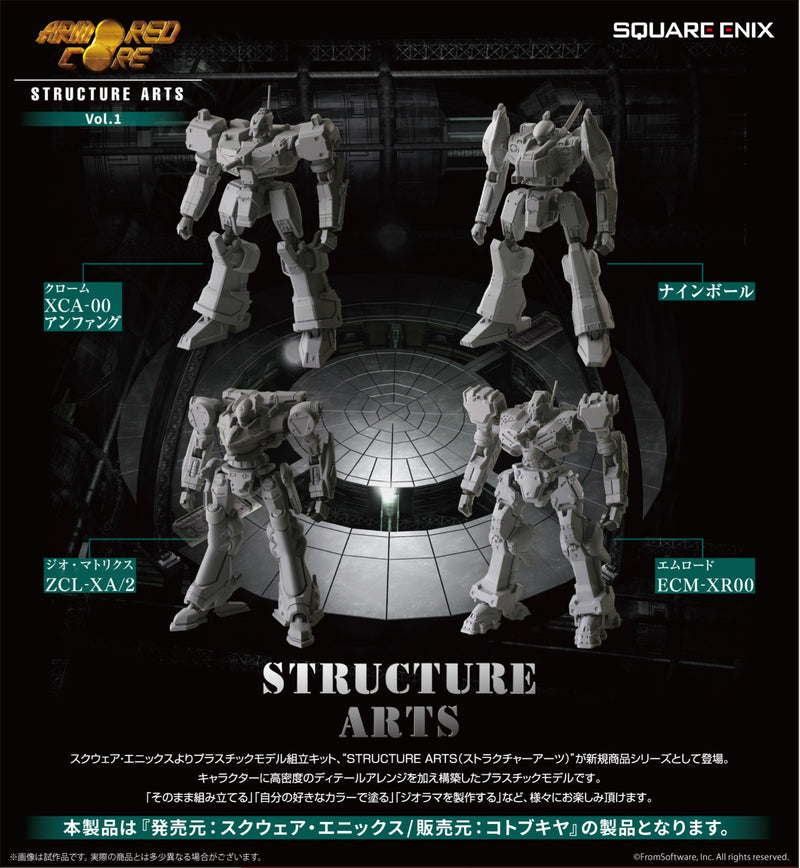 Armored Core Square Enix Structure Arts Non Scale Plastic Model Kit Series Vol. 1