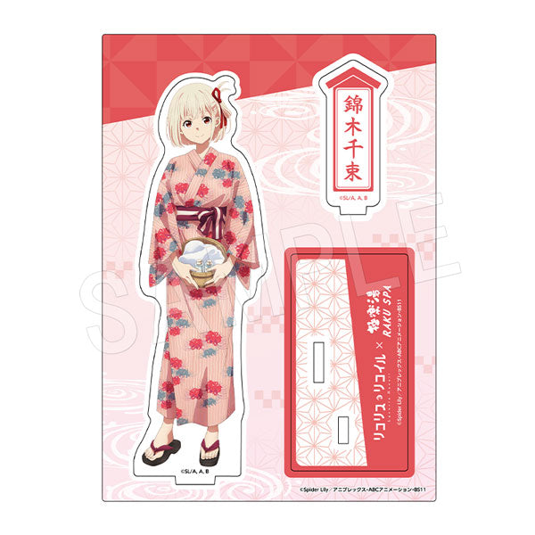 Lycoris Recoil Chugai Mining Acrylic Stand Yukata Ver.(1-4 Selection)