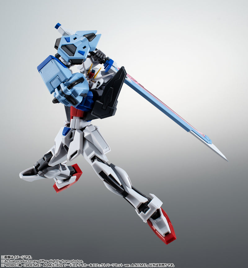 Gundam Mobile Suit SEED Bandai Robot Spirits Side MS AQM/E-X02 Sword Striker & Effect Parts Set Ver. A.N.I.M.E.(JP)