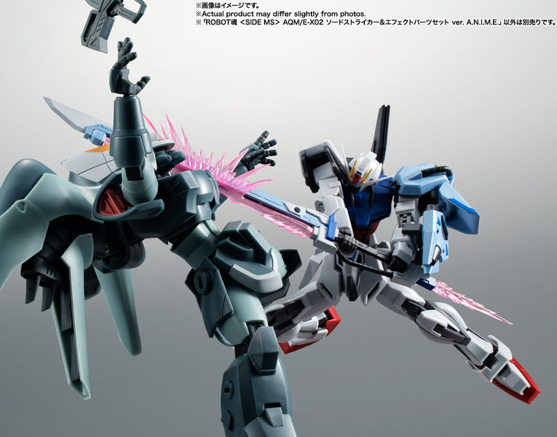 Gundam Mobile Suit SEED Bandai Robot Spirits Side MS AQM/E-X02 Sword Striker & Effect Parts Set Ver. A.N.I.M.E.(JP)
