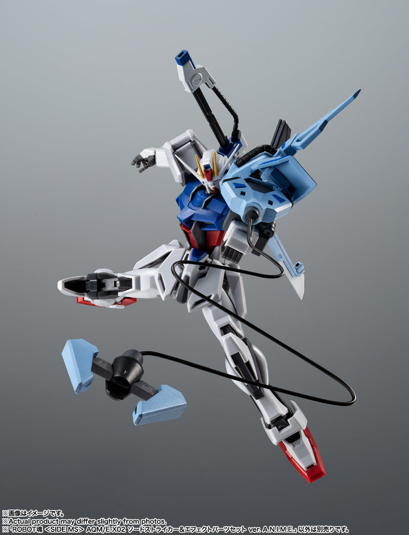 Gundam Mobile Suit SEED Bandai Robot Spirits Side MS AQM/E-X02 Sword Striker & Effect Parts Set Ver. A.N.I.M.E.(JP)
