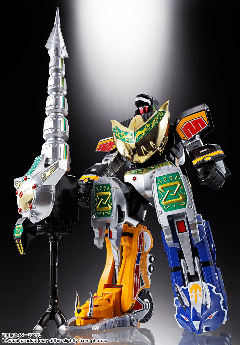 Kyoryu Sentai Zyuranger Bandai Soul of Chogokin GX-72 Megazord & GX-78 Dragonzord (Mighty Morphin Power Rangers)(JP)