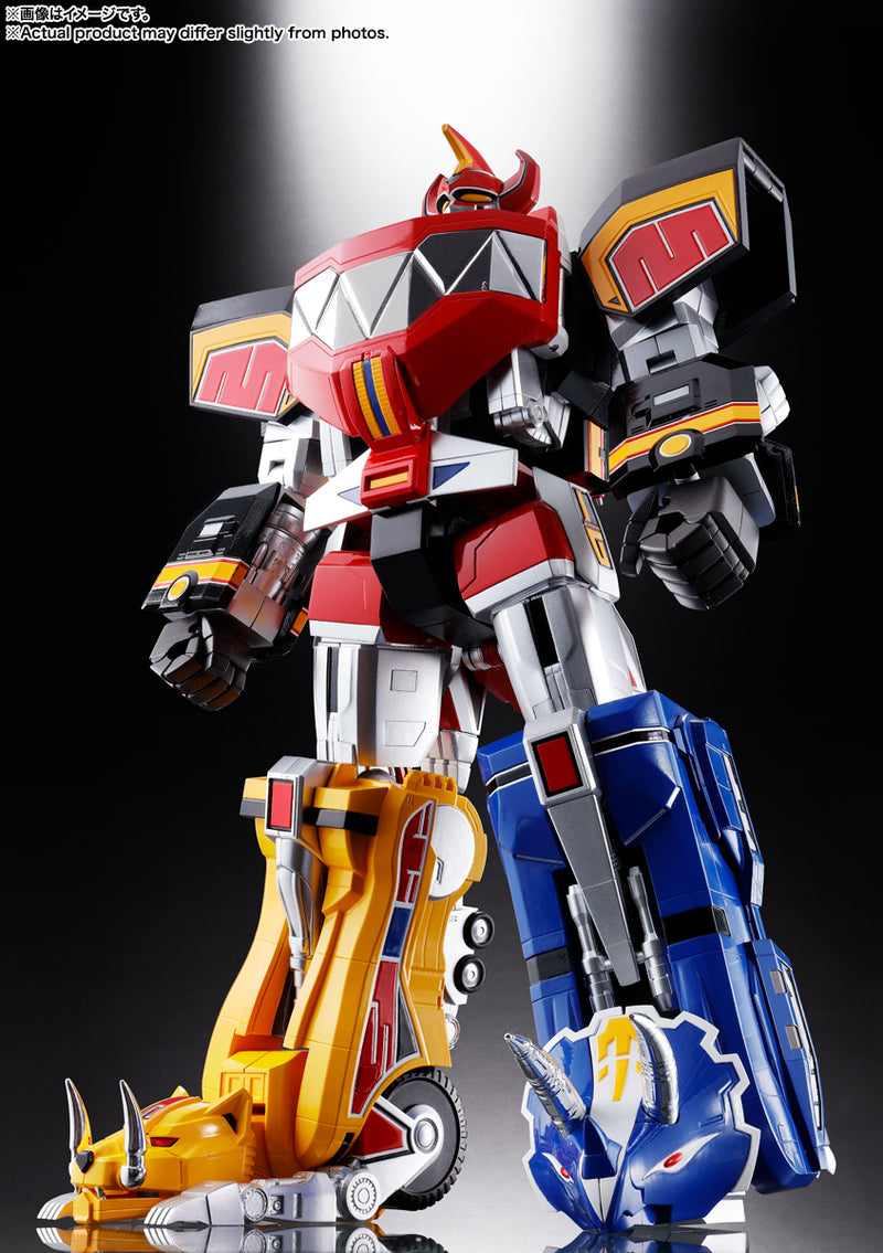 Kyoryu Sentai Zyuranger Bandai Soul of Chogokin GX-72 Megazord & GX-78 Dragonzord (Mighty Morphin Power Rangers)(JP)