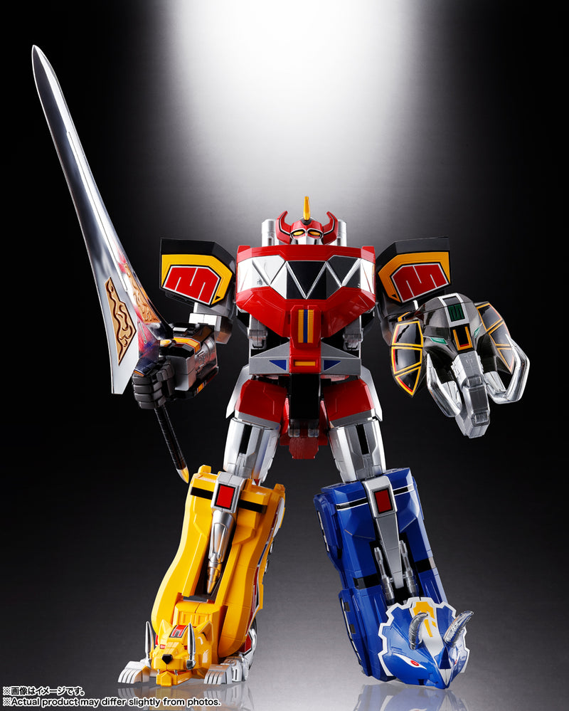 Kyoryu Sentai Zyuranger Bandai Soul of Chogokin GX-72 Megazord & GX-78 Dragonzord (Mighty Morphin Power Rangers)(JP)