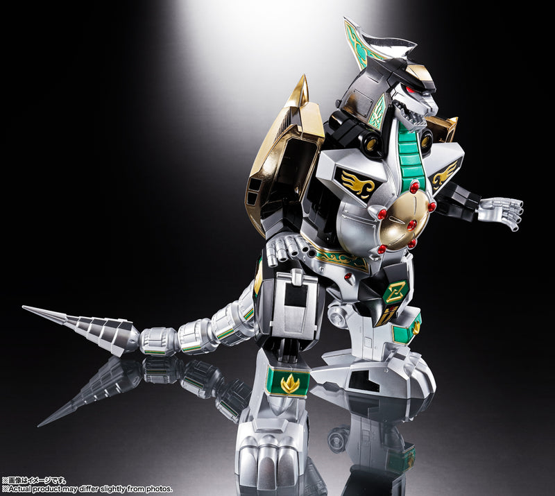 Kyoryu Sentai Zyuranger Bandai Soul of Chogokin GX-72 Megazord & GX-78 Dragonzord (Mighty Morphin Power Rangers)(JP)