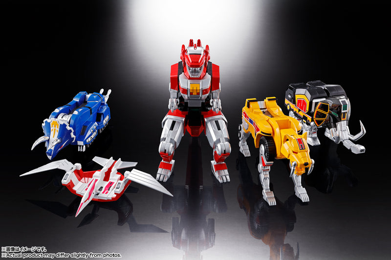 Kyoryu Sentai Zyuranger Bandai Soul of Chogokin GX-72 Megazord & GX-78 Dragonzord (Mighty Morphin Power Rangers)(JP)