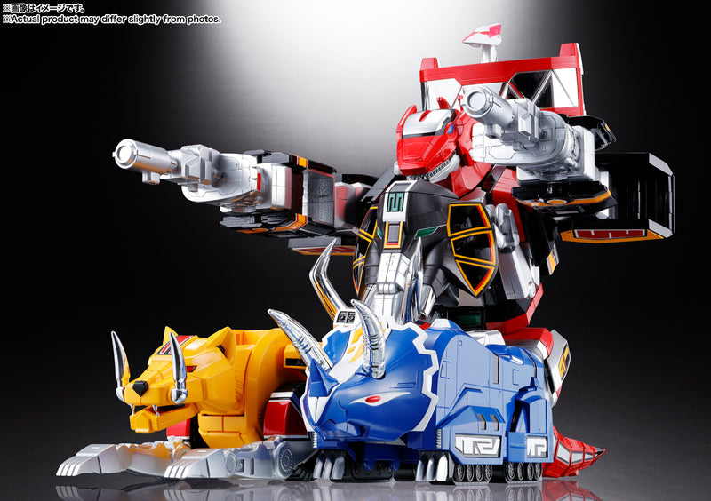 Kyoryu Sentai Zyuranger Bandai Soul of Chogokin GX-72 Megazord & GX-78 Dragonzord (Mighty Morphin Power Rangers)(JP)