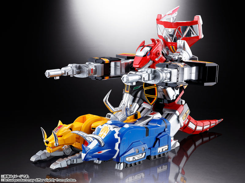 Kyoryu Sentai Zyuranger Bandai Soul of Chogokin GX-72 Megazord & GX-78 Dragonzord (Mighty Morphin Power Rangers)(JP)