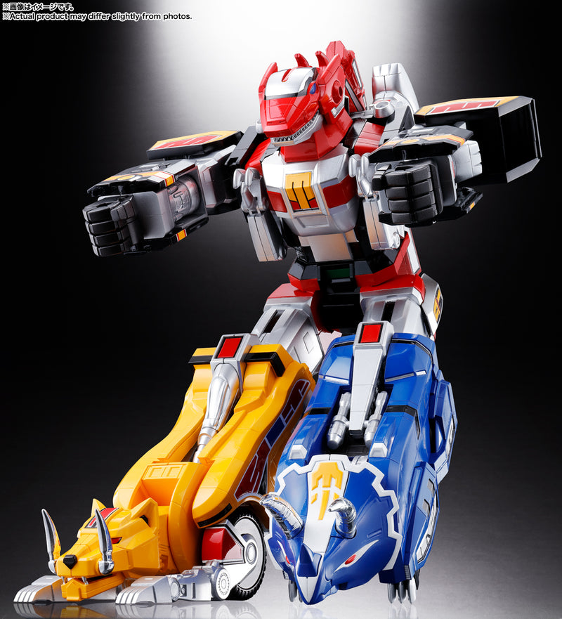 Kyoryu Sentai Zyuranger Bandai Soul of Chogokin GX-72 Megazord & GX-78 Dragonzord (Mighty Morphin Power Rangers)(JP)