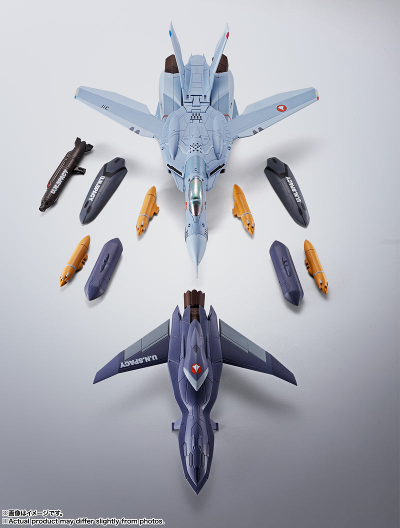 Macross Zero Bandai HI-METAL R VF-0A Phoenix (Kudo Shin Fighter) + QF-2200D-B Ghost(JP)