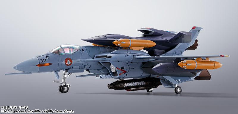 Macross Zero Bandai HI-METAL R VF-0A Phoenix (Kudo Shin Fighter) + QF-2200D-B Ghost(JP)