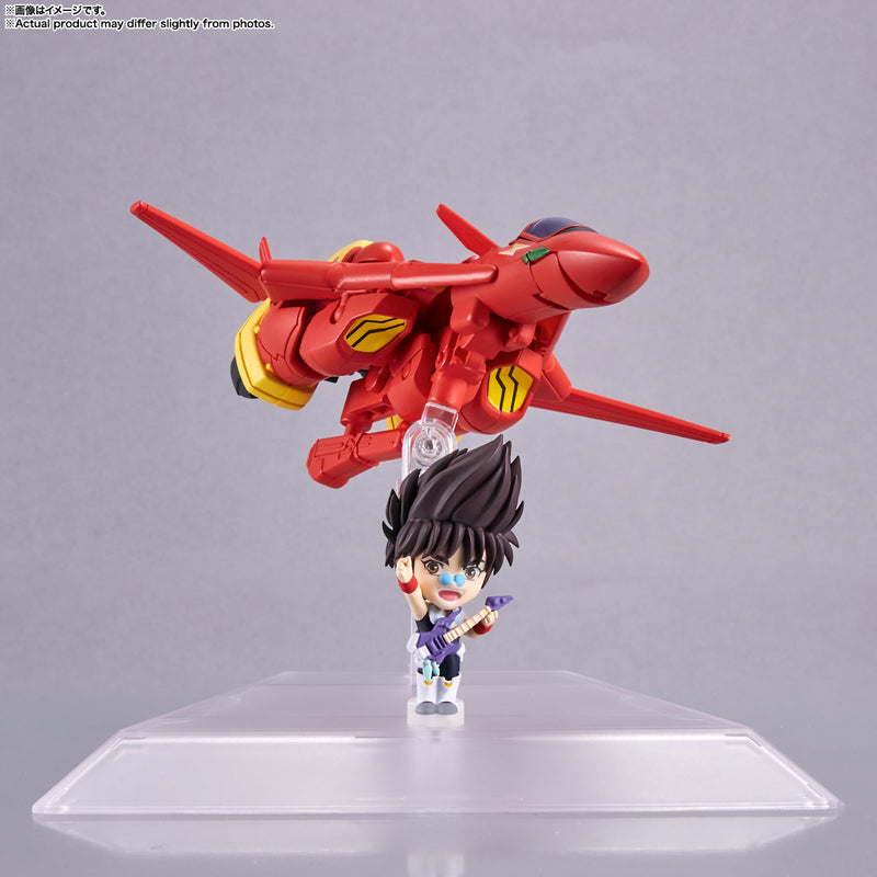 Macross 7 Bandai TINY SESSION VF-19 Custom Fire Valkyrie with Nekki Basara(JP)