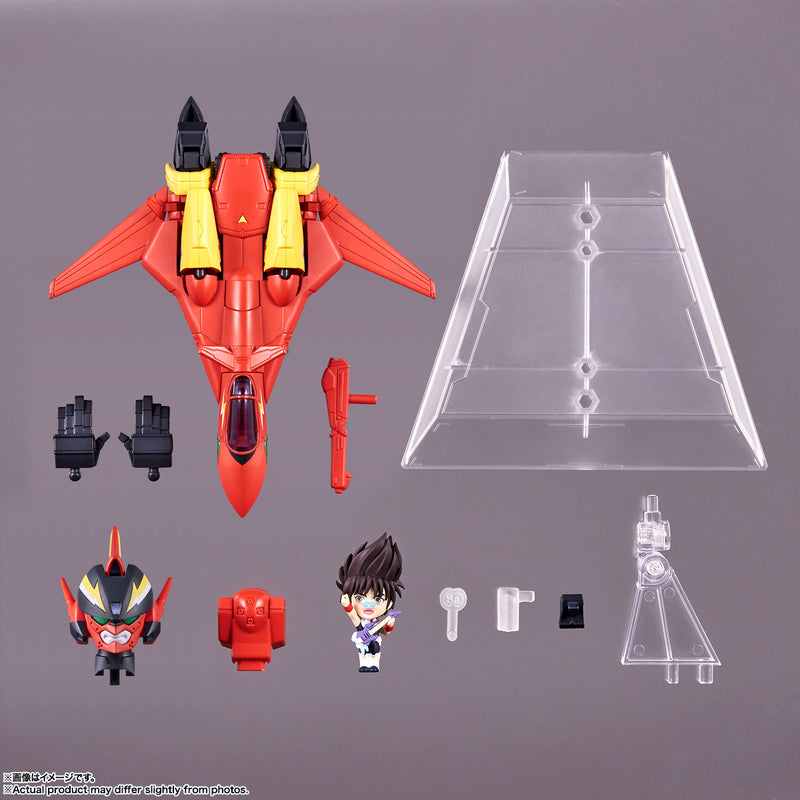 Macross 7 Bandai TINY SESSION VF-19 Custom Fire Valkyrie with Nekki Basara(JP)