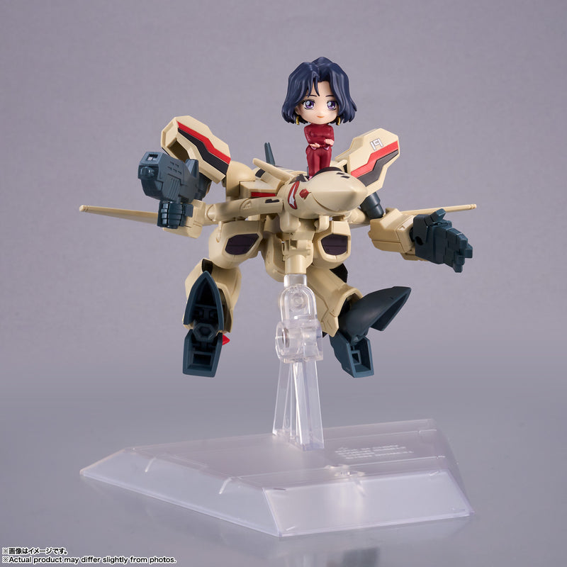 MACROSS Plus Bandai TINY SESSION YF-19 (Isamu Alva Dyson Use) with Myung Fang Lone (JP)