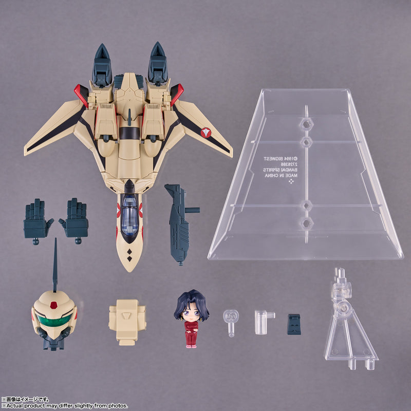 MACROSS Plus Bandai TINY SESSION YF-19 (Isamu Alva Dyson Use) with Myung Fang Lone (JP)